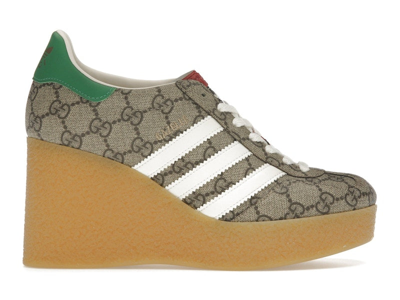 adidas x Gucci Gazelle Wedge Beige GG Monogram (Women's)