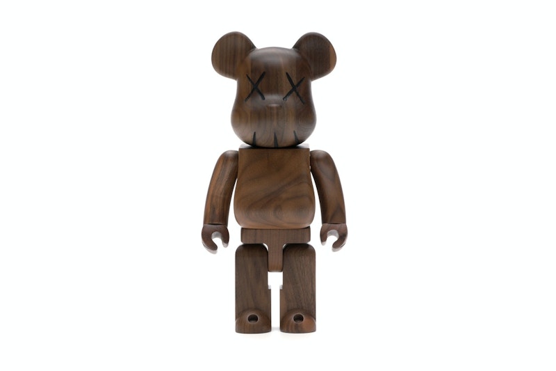 Bearbrick WORLD WIDE TOUR KAWS (Karimoku Wood) 400% Wood