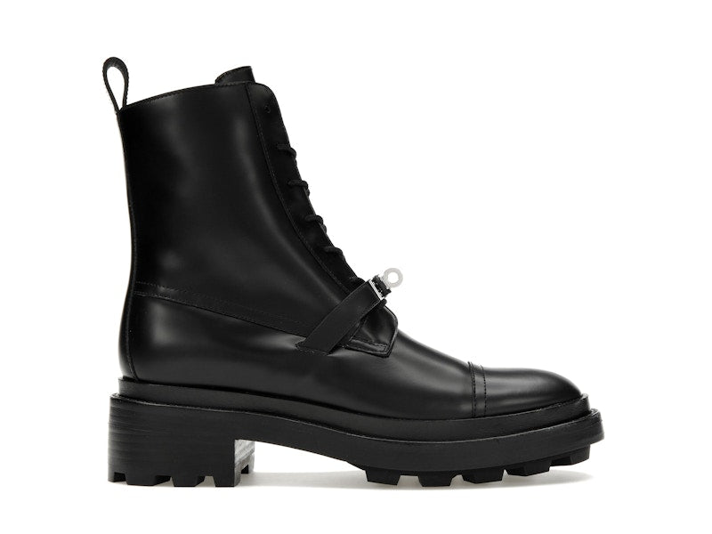 Hermes Funk Ankle Boot Noir Calfskin Leather