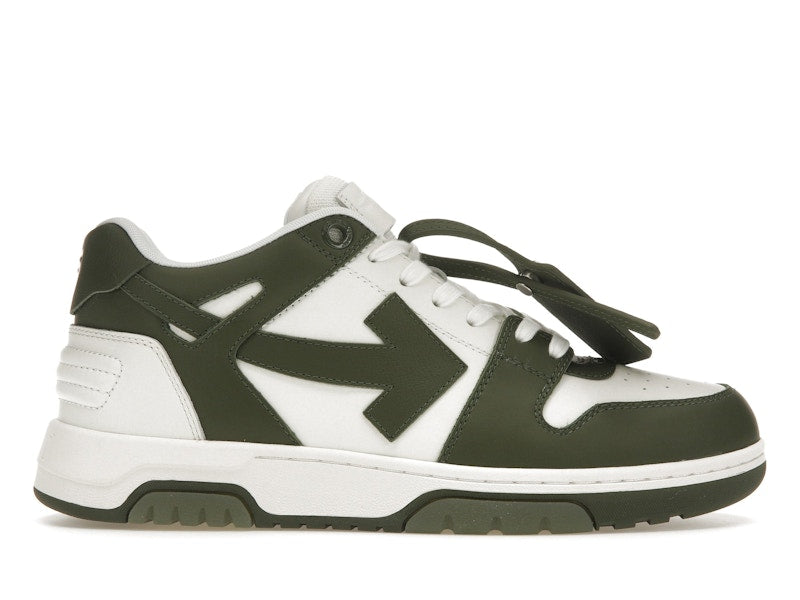 OFF-WHITE Out Of Office OOO Low Tops White Khaki