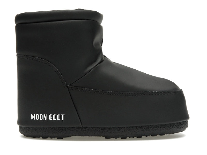 Moon Boot No Lace Rubber Boot Black