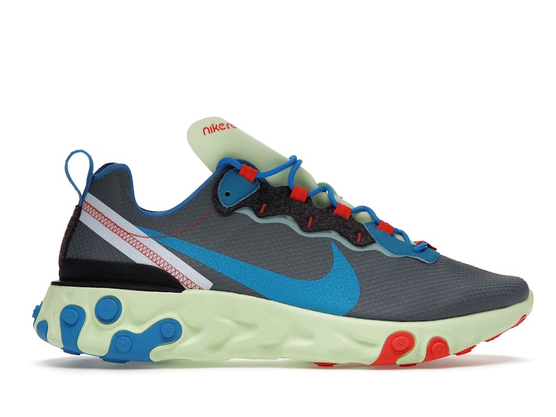 Nike React Element 55 Volt Dark Grey Photo Blue