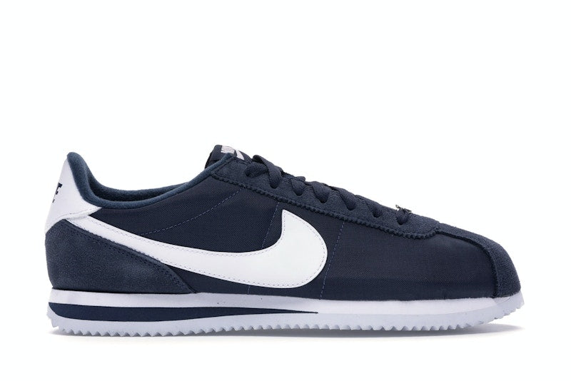 Nike Cortez Basic Nylon Obsidian White-Metallic Silver