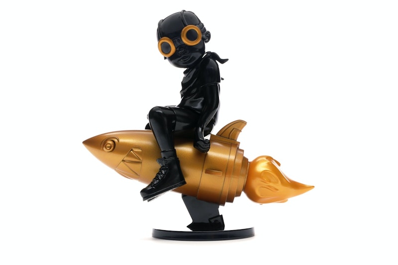 Hebru Brantley x Billionaire Boys Club x Bait Beyond The Beyond Fly Boy Figure 9 Inches Black/Gold