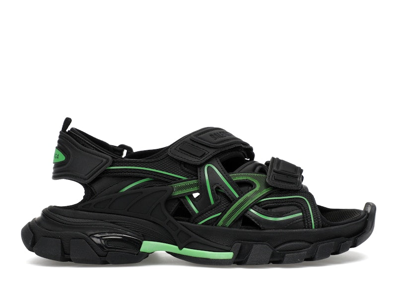 Balenciaga Track Sandal Black/Fluo Green