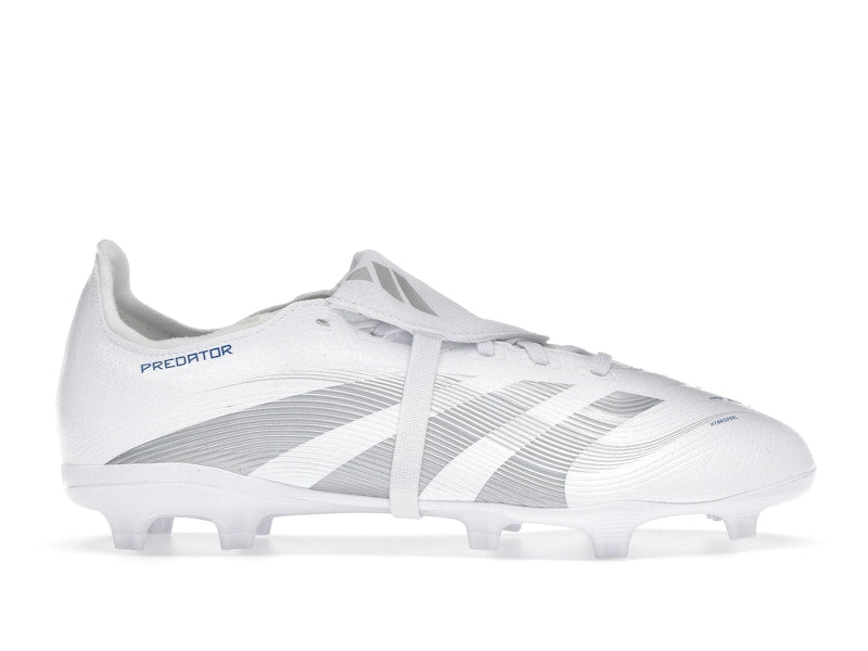 adidas Predator League Fold-Over Tongue FG/MG Cloud White Silver Metallic Bright Royal