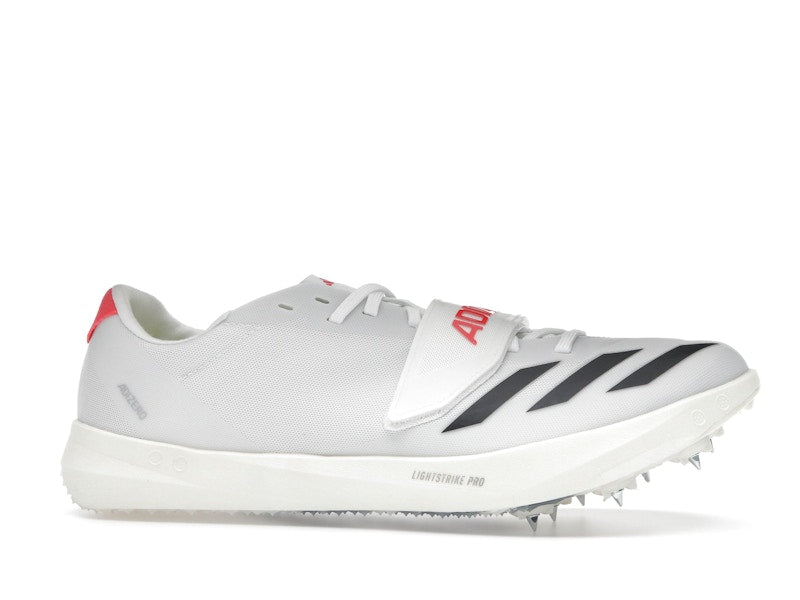 adidas Adizero TJ/PV Track and Field Cloud White Core Black Lucid Red
