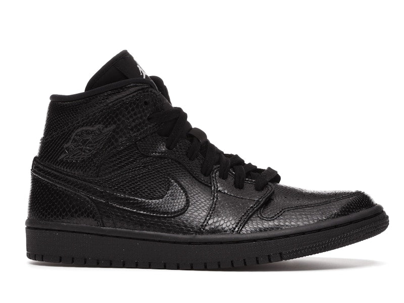 Jordan 1 Mid Black Snakeskin (Women's)