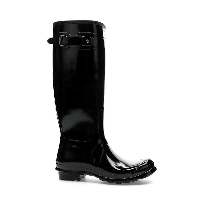 Hunter Original Tall Gloss Rain Boots Black (Women's)