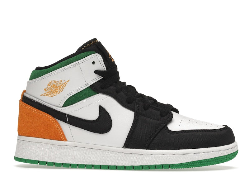 Jordan 1 Mid SE White Laser Orange Lucky Green (GS)