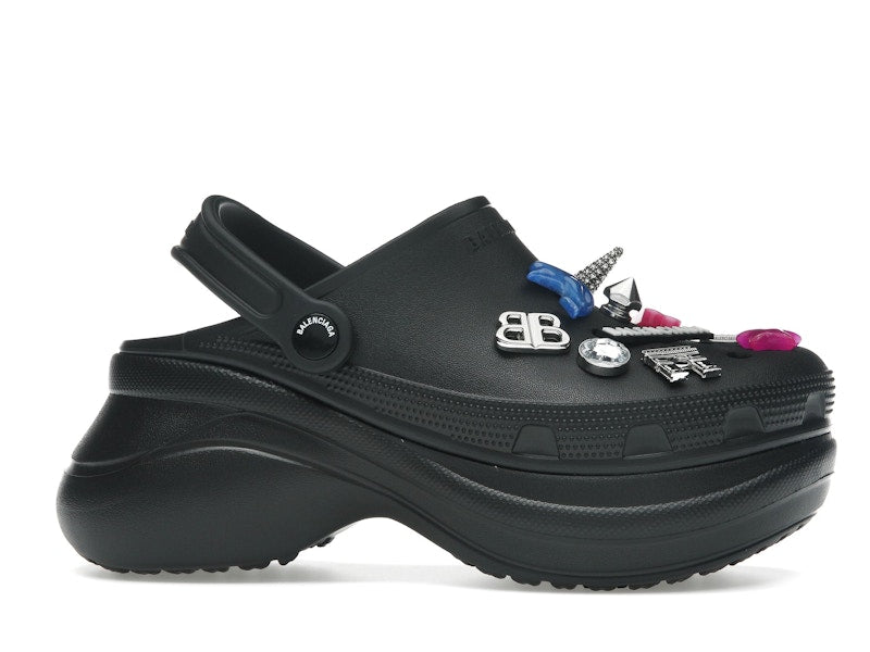 Balenciaga x Crocs Mule Black Multicolor Jibbitz (Women's)