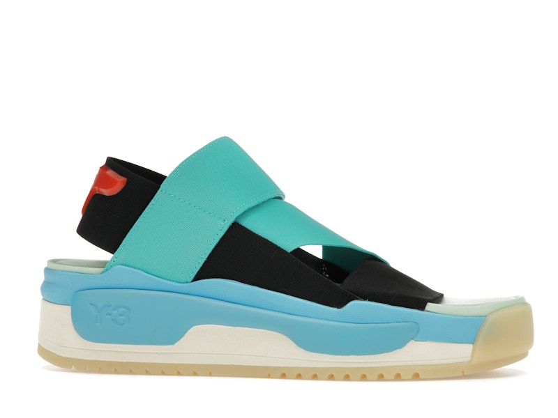 adidas Y-3 Hokori Sandal Black Mint Cyan