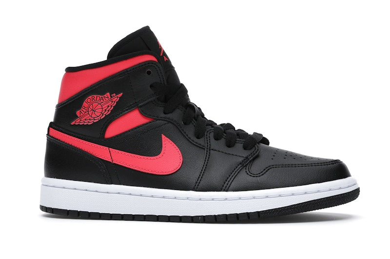 Jordan 1 Mid Black Siren Red (Women's)