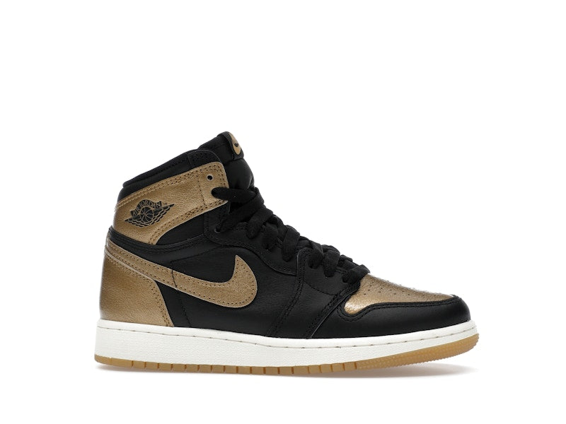 Jordan 1 Retro High OG Black Metallic Gold (GS)