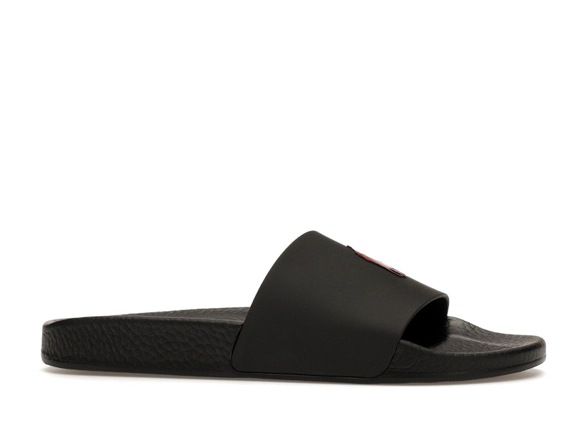 Polo Ralph Lauren Signature Pony Slide Black Red