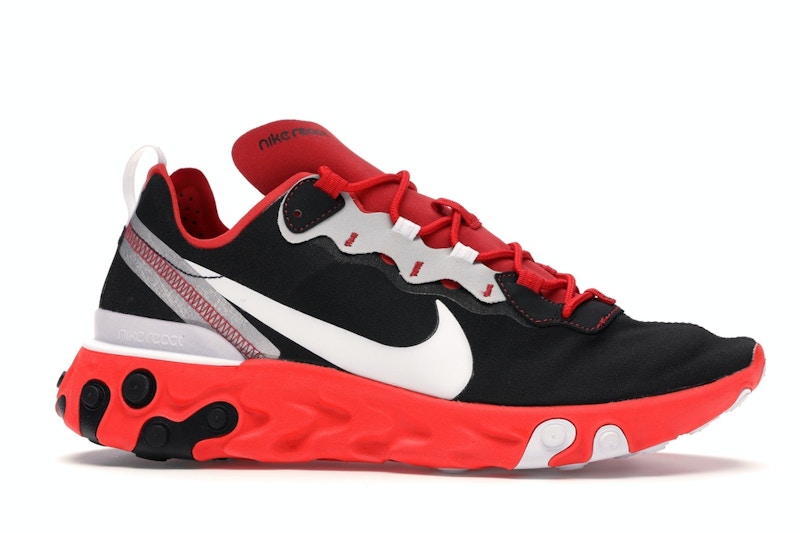 Nike React Element 55 Black White Red Orbit
