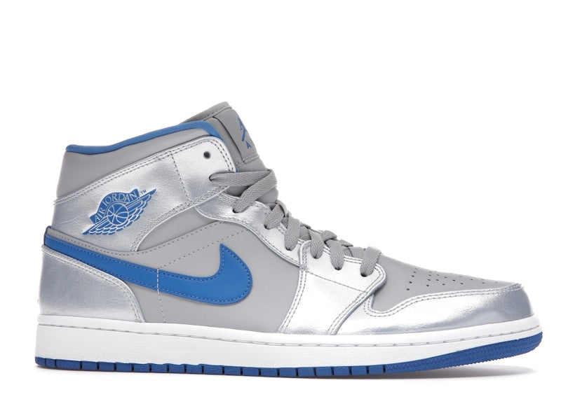Jordan 1 Mid Wolf Grey Sport Blue
