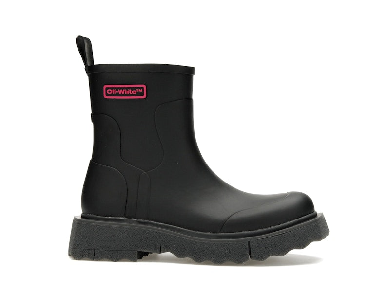 OFF-WHITE Rubber Rain Boot Black