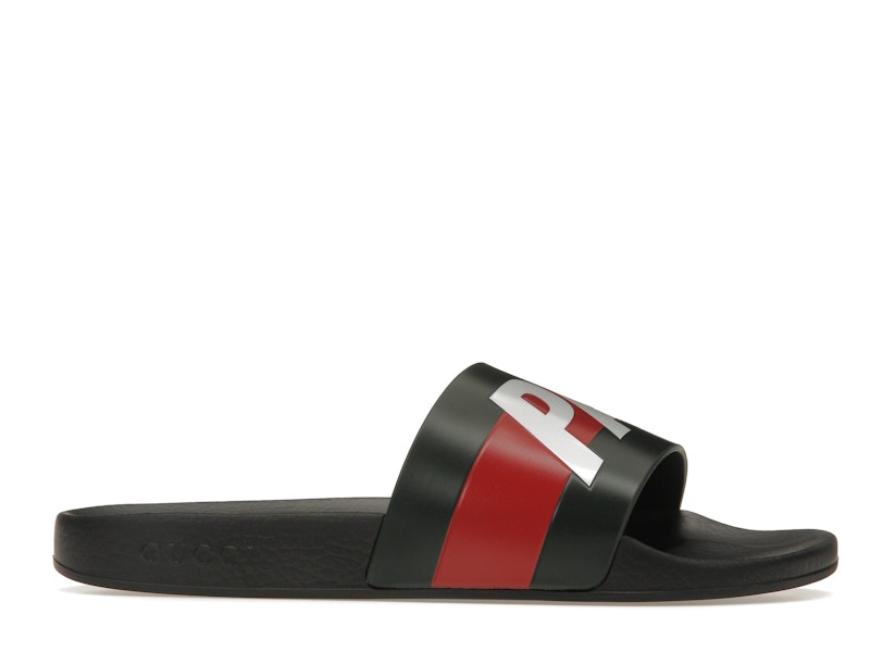 Palace x Gucci Logo Web Slide Sandal Black