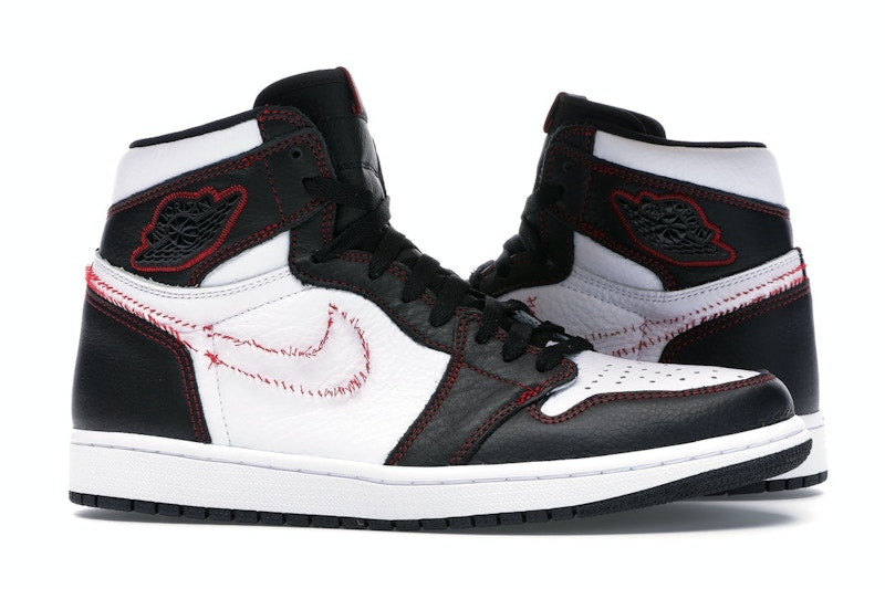 Jordan 1 Retro High Defiant White Black Gym Red