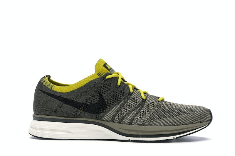 Nike Flyknit Trainer Cargo Khaki Bright Citron