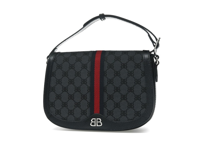 Gucci x Balenciaga The Hacker Project Medium Shoulder Bag Black