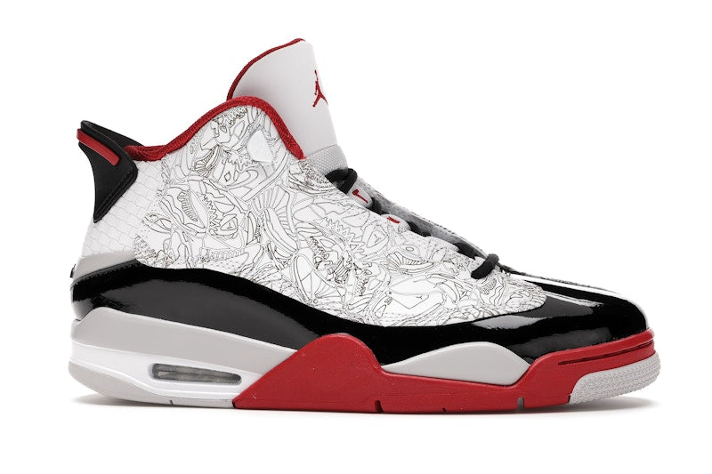 Jordan Dub Zero White Varsity Red