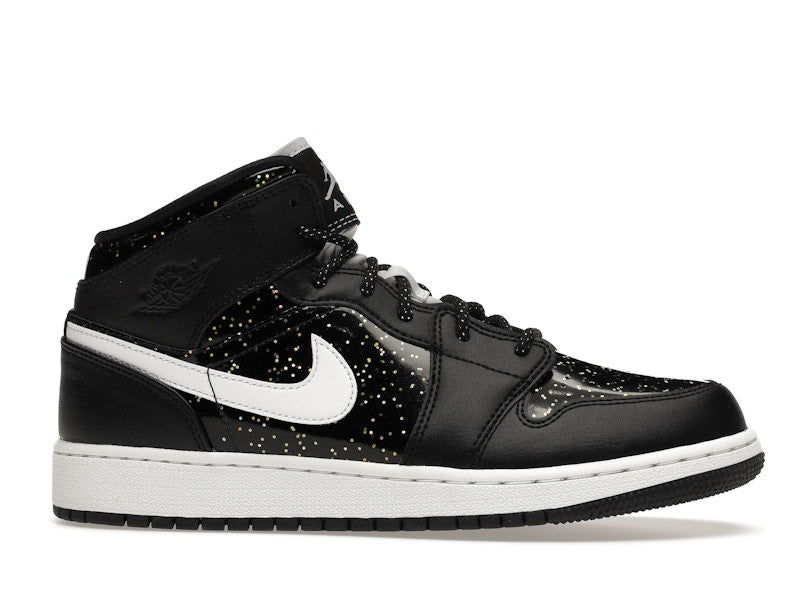 Jordan 1 Mid Black Speckle (GS)