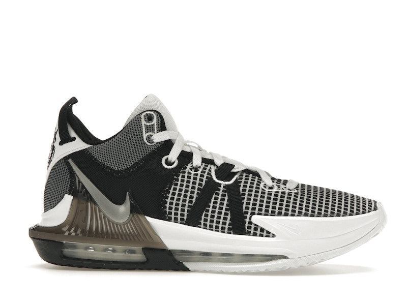 Nike LeBron Witness 7 White Black Metallic Silver