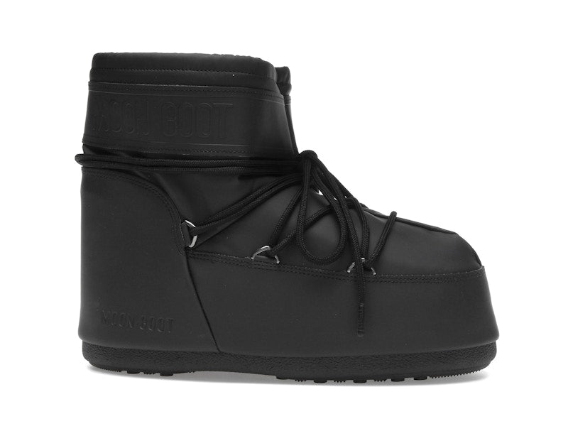 Moon Boot Icon Rubber Low Boot Black