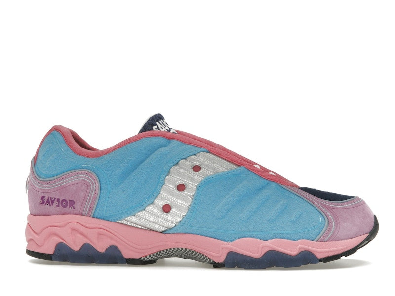 Saucony Matrix Jae Tips No Shoes In The House Blue Pink