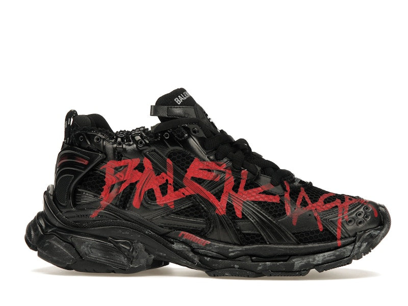 Balenciaga Runner Graffiti Black Red