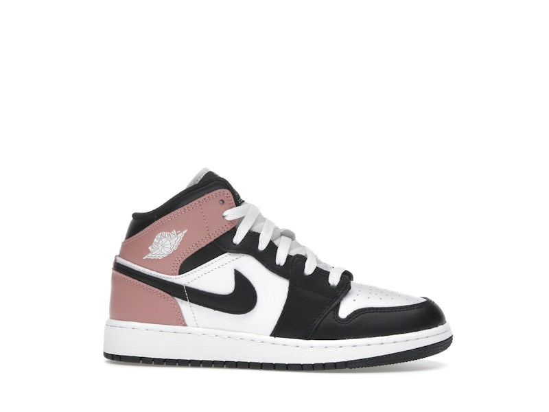 Jordan 1 Mid White Rust Pink Black (GS)