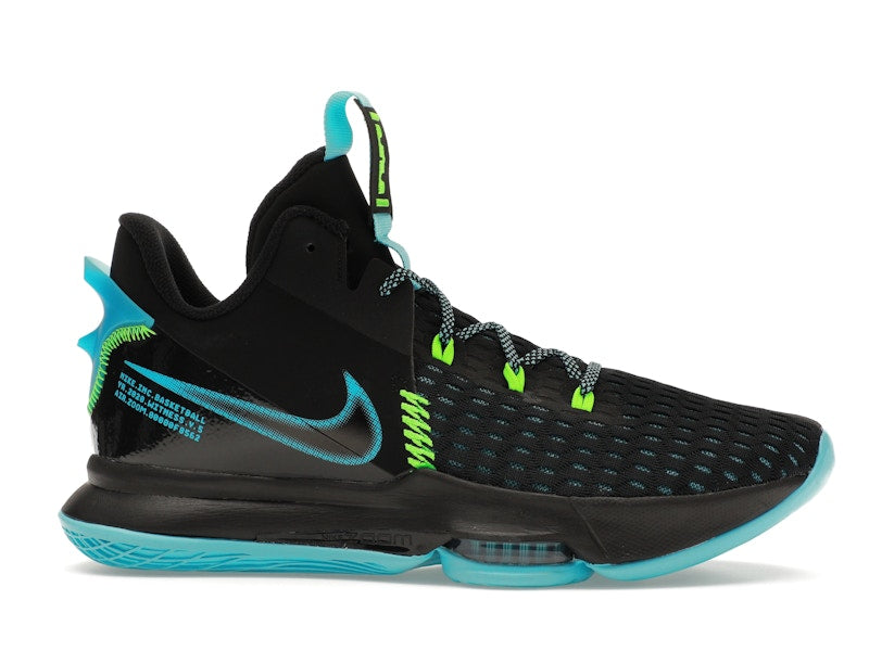Nike LeBron Witness 5 Black Light Blue Fury