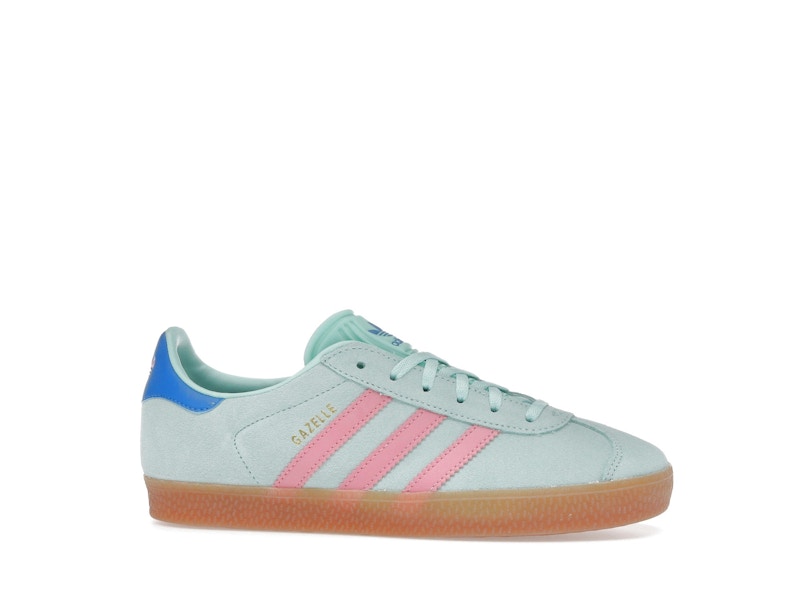 adidas Gazelle Clear Mint Bliss Pink Bright Blue (GS)
