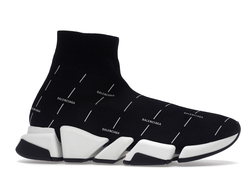 Balenciaga Speed 2.0 Black White Logo