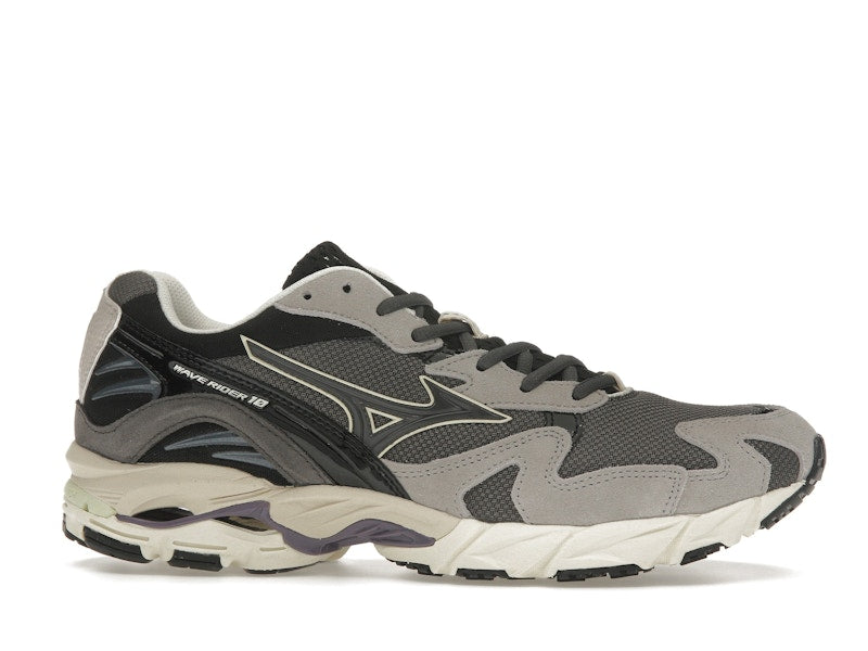 Mizuno Wave Rider 10 Dark Grey Lime Yellow