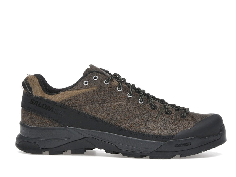 Salomon X-ALP Low Distressed Leather Dark Earth Black
