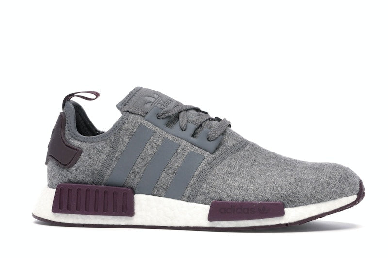 adidas NMD R1 Wool Grey Four Maroon