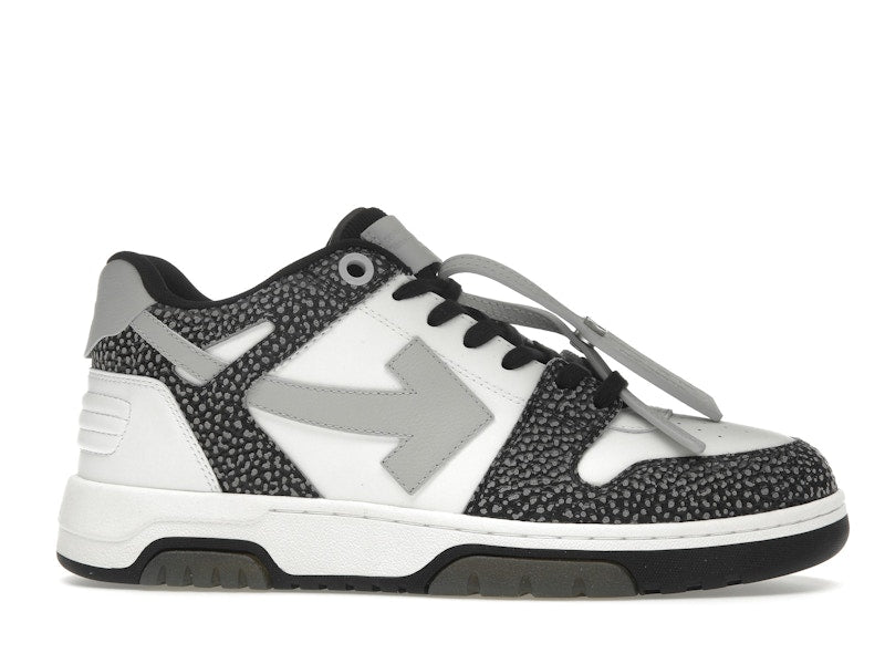 OFF-WHITE Out Of Office OOO Low Tops Black Grey with Dots