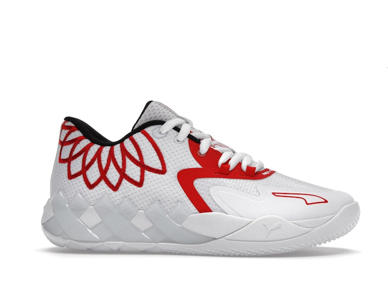 Puma LaMelo Ball MB.01 Lo Team Colors White High Risk Red