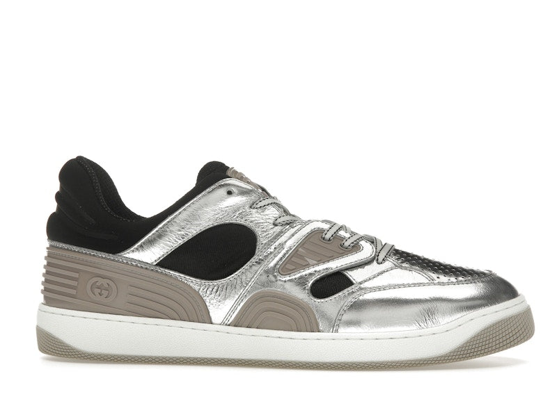 Gucci Basket Low Silver Black