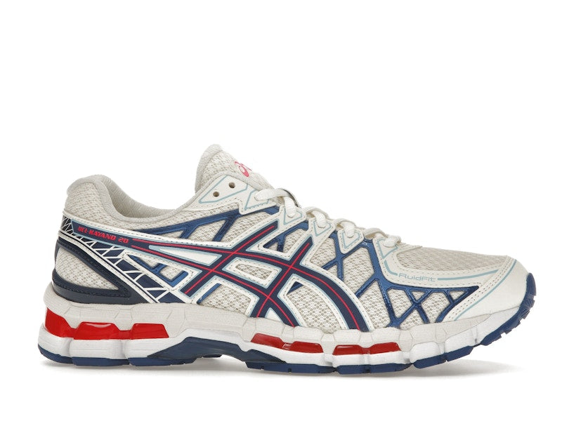 ASICS Gel-Kayano 20 Cream Blue Red