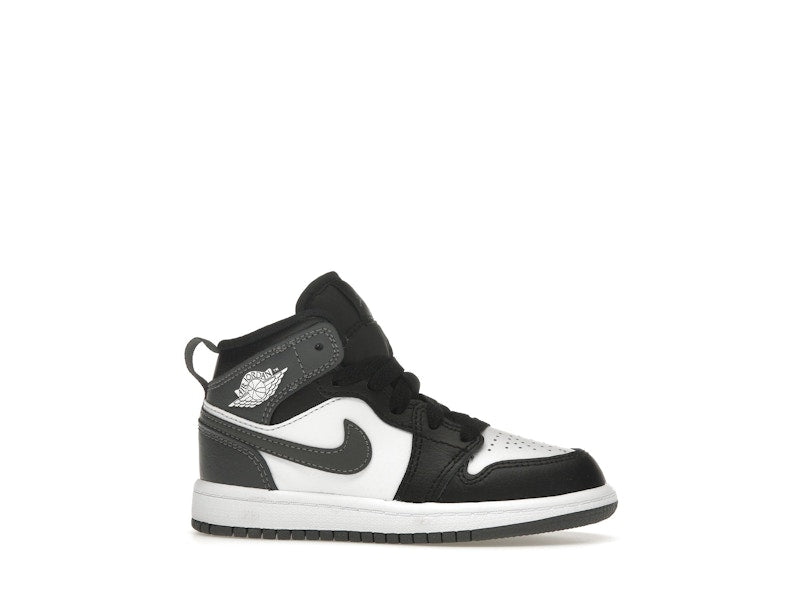 Jordan 1 Mid Black White Iron Grey (PS)