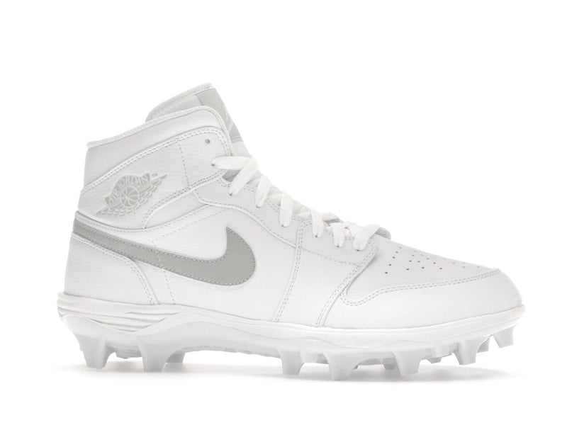 Jordan 1 Mid TD Cleat White Grey Fog