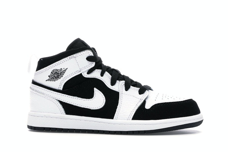 Jordan 1 Mid White Black (PS)