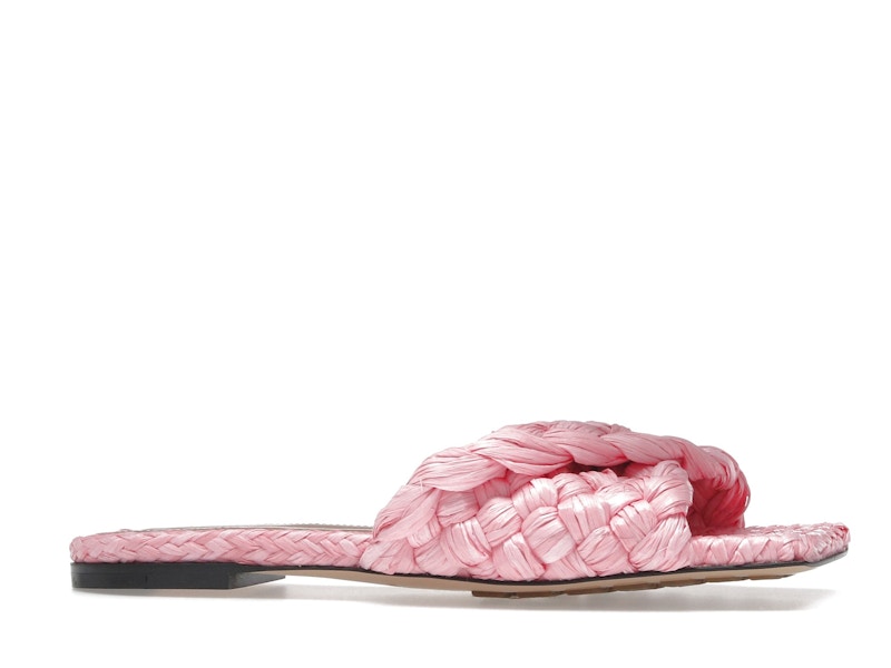 Bottega Veneta Raffia Stretch Flat Sandals Blossom (Women's)