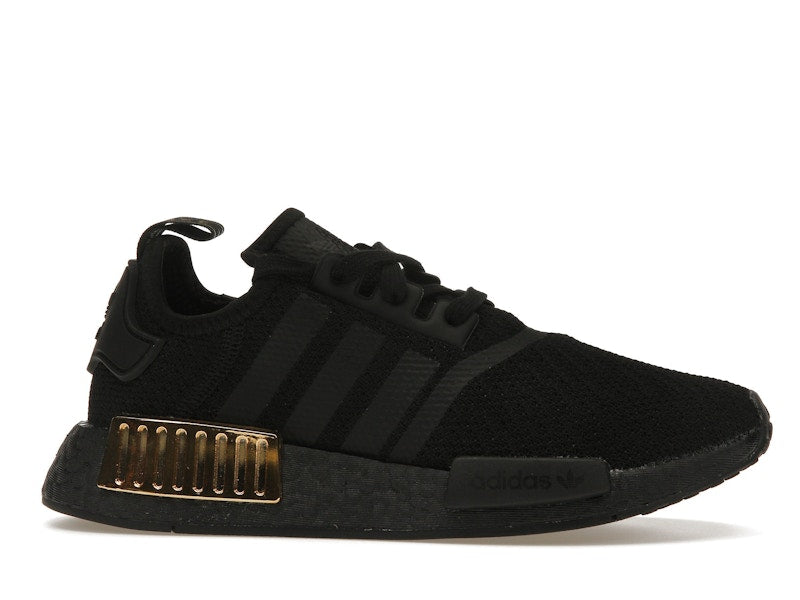 adidas NMD R1 Triple Black Gold Metallic (Women's)