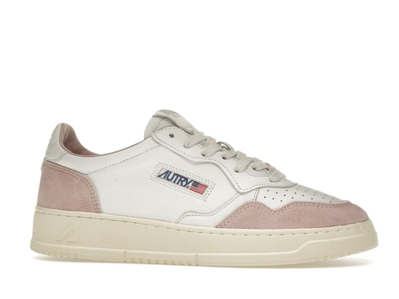 Autry Medalist Leather Low White Powder (Women's)