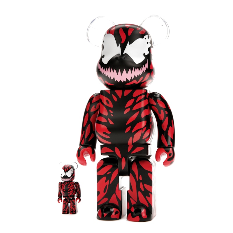 Bearbrick x Marvel Carnage 100% & 400% Set